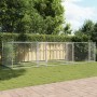 Hundekäfig mit Türen aus grau verzinktem Stahl 6x2x1,5 m von , Hundehütten und Zäune - Ref: Foro24-3209574, Preis: 348,81 €, ...