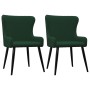 Sillas comedor 2 unidades de terciopelo verde de vidaXL, Sillas de comedor - Ref: Foro24-282526, Precio: 170,84 €, Descuento: %