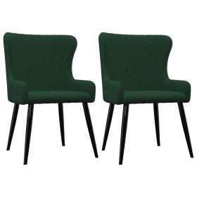 Sillas comedor 2 unidades de terciopelo verde de vidaXL, Sillas de comedor - Ref: Foro24-282526, Precio: 170,99 €, Descuento: %