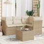 Garden sofa set with 5-piece synthetic rattan beige cushions by , Garden sets - Ref: Foro24-3249427, Price: 379,94 €, Discoun...