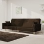 Two-seater sofa bed with two dark brown fabric pillows. by , Sofas - Ref: Foro24-375745, Price: 249,41 €, Discount: %