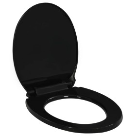 Black Quick Release Soft Close Toilet Lid by vidaXL, Toilet and bidet seats - Ref: Foro24-145021, Price: 24,53 €, Discount: %