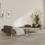 Sofá cama de 2 plazas con dos almohadas tela gris taupe de , Sofás - Ref: Foro24-375747, Precio: 235,64 €, Descuento: %