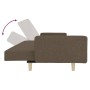 Sofá cama de 2 plazas con dos almohadas tela gris taupe de , Sofás - Ref: Foro24-375747, Precio: 235,64 €, Descuento: %