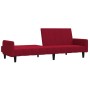 2-Sitzer-Schlafsofa Samt in der Farbe Rotwein von , Sofas - Ref: Foro24-375779, Preis: 234,61 €, Rabatt: %