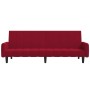 2-Sitzer-Schlafsofa Samt in der Farbe Rotwein von , Sofas - Ref: Foro24-375779, Preis: 234,61 €, Rabatt: %