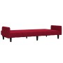 2-Sitzer-Schlafsofa Samt in der Farbe Rotwein von , Sofas - Ref: Foro24-375779, Preis: 234,61 €, Rabatt: %