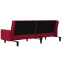 2-Sitzer-Schlafsofa Samt in der Farbe Rotwein von , Sofas - Ref: Foro24-375779, Preis: 234,61 €, Rabatt: %