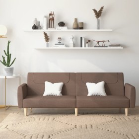 Two-seater sofa bed in gray taupe fabric by , Sofas - Ref: Foro24-375791, Price: 246,25 €, Discount: %