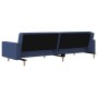 Sofá cama de 2 plazas con dos almohadas tela azul de , Sofás - Ref: Foro24-375904, Precio: 255,26 €, Descuento: %