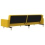 Sofá cama de 2 plazas con dos almohadas tela color amarillo de , Sofás - Ref: Foro24-375906, Precio: 255,16 €, Descuento: %