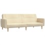 Cream-colored 2-seater sofa bed. by , Sofas - Ref: Foro24-375787, Price: 215,08 €, Discount: %