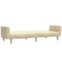 Cream-colored 2-seater sofa bed. by , Sofas - Ref: Foro24-375787, Price: 215,08 €, Discount: %