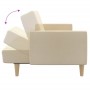 Cream-colored 2-seater sofa bed. by , Sofas - Ref: Foro24-375787, Price: 215,08 €, Discount: %