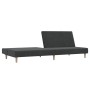 Sofá cama de 2 plazas tela gris oscuro de , Sofás - Ref: Foro24-375724, Precio: 209,92 €, Descuento: %