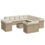 Set sofás de jardín 14 pzas con cojines ratán sintético beige de , Conjuntos de jardín - Ref: Foro24-3250397, Precio: 1,00 €,...