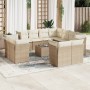 Garden sofa set 12 pieces and brown synthetic rattan cushions by , Garden sets - Ref: Foro24-3250357, Price: 1,00 €, Discount: %