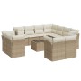 Garden sofa set 12 pieces and brown synthetic rattan cushions by , Garden sets - Ref: Foro24-3250357, Price: 1,00 €, Discount: %