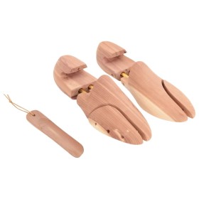 Shoe stretcher with shoe horn EU 42-43 solid cedar wood by , Shoe lasts and stretchers - Ref: Foro24-155239, Price: 24,99 €, ...