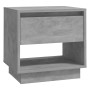 Concrete gray plywood bedside table 45x34x44 cm by vidaXL, Nightstands - Ref: Foro24-809520, Price: 43,99 €, Discount: %