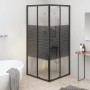 Black ESG striped shower cabin 70x70x180 cm by , shower doors - Ref: Foro24-151847, Price: 237,16 €, Discount: %