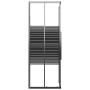 Black ESG striped shower cabin 70x70x180 cm by , shower doors - Ref: Foro24-151847, Price: 237,16 €, Discount: %