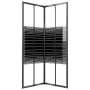 Black ESG striped shower cabin 70x70x180 cm by , shower doors - Ref: Foro24-151847, Price: 237,16 €, Discount: %