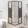 Black ESG striped shower cabin 70x70x180 cm by , shower doors - Ref: Foro24-151847, Price: 237,16 €, Discount: %