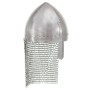 Antique LARP knight helmet replica silver steel by , Collectible weapons - Ref: Foro24-286211, Price: 53,58 €, Discount: %