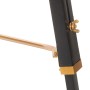 Lámpara de trípode madera maciza de teca negro y dorado 141 cm de , Lámparas - Ref: Foro24-288076, Precio: 94,88 €, Descuento: %