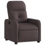 Sillón reclinable de tela marrón oscuro de , Sillones - Ref: Foro24-374202, Precio: 205,20 €, Descuento: %