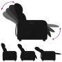 Sillón reclinable de tela negro de , Sillones - Ref: Foro24-374199, Precio: 207,27 €, Descuento: %