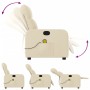 Verstellbarer Massagesessel aus cremefarbenem Stoff von , Sessel - Ref: Foro24-374214, Preis: 226,33 €, Rabatt: %