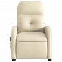 Sillón de masaje reclinable de tela crema de , Sillones - Ref: Foro24-374214, Precio: 226,33 €, Descuento: %