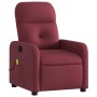 Sillón de masaje reclinable de tela color vino tinto de , Sillones - Ref: Foro24-374209, Precio: 227,04 €, Descuento: %