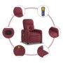 Sillón de masaje reclinable de tela color vino tinto de , Sillones - Ref: Foro24-374209, Precio: 227,04 €, Descuento: %