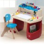 Step2 Deluxe Kids Art Desk with Stool by Step2, activity toys - Ref: Foro24-441713, Price: 195,02 €, Discount: %