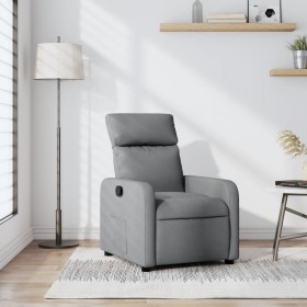 Sillón reclinable de tela gris claro de , Sillones - Ref: Foro24-374165, Precio: 192,99 €, Descuento: %