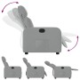 Sillón reclinable de tela gris claro de , Sillones - Ref: Foro24-374165, Precio: 192,99 €, Descuento: %