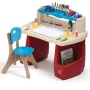 Step2 Deluxe Kids Art Desk with Stool by Step2, activity toys - Ref: Foro24-441713, Price: 195,02 €, Discount: %