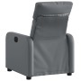 Sillón reclinable de cuero sintético gris de , Sillones - Ref: Foro24-374186, Precio: 213,72 €, Descuento: %