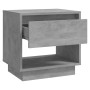 Concrete gray plywood bedside table 45x34x44 cm by vidaXL, Nightstands - Ref: Foro24-809520, Price: 43,99 €, Discount: %