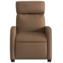 Sillón reclinable con masaje de tela marrón de , Sillones - Ref: Foro24-374178, Precio: 208,25 €, Descuento: %