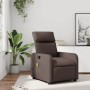 Sillón de masaje reclinable cuero sintético marrón de , Sillones - Ref: Foro24-374192, Precio: 189,63 €, Descuento: %