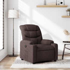 Dark Brown Fabric Recliner by , Armchairs - Ref: Foro24-374152, Price: 217,99 €, Discount: %