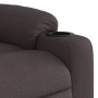 Sillón reclinable de tela marrón oscuro de , Sillones - Ref: Foro24-374152, Precio: 220,10 €, Descuento: %