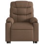 Sillón reclinable elevable de tela marrón de , Sillones - Ref: Foro24-3206649, Precio: 378,99 €, Descuento: %