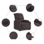 Sillón eléctrico reclinable elevable de tela marrón oscuro de , Sillones - Ref: Foro24-3206668, Precio: 312,10 €, Descuento: %