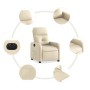 Cream Fabric Power Recliner by , Armchairs - Ref: Foro24-3206785, Price: 266,99 €, Discount: %