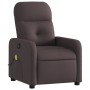 Sillón reclinable de masaje eléctrico tela marrón oscuro de , Sillones - Ref: Foro24-3206791, Precio: 253,60 €, Descuento: %